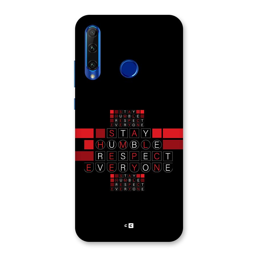 Humble Respect Back Case for Honor 20i