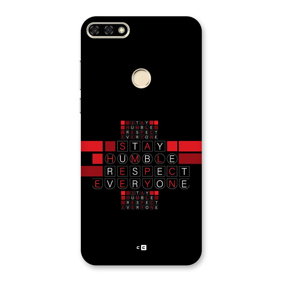 Humble Respect Back Case for Honor 7A