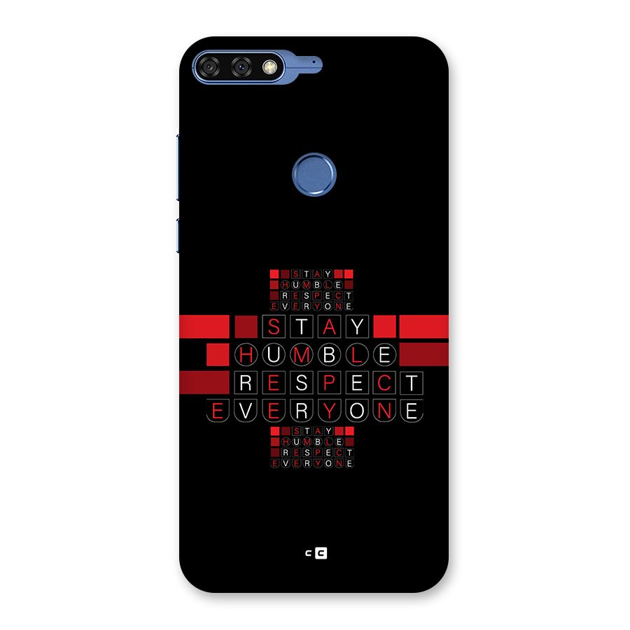 Humble Respect Back Case for Honor 7C