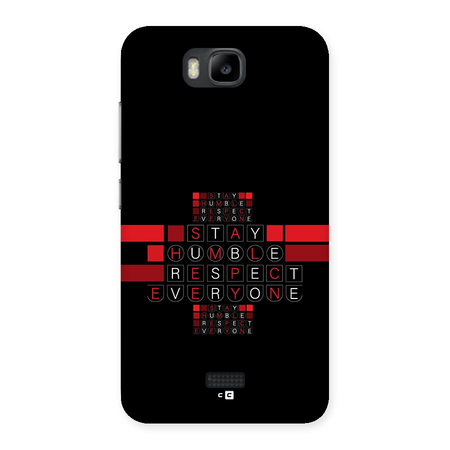 Humble Respect Back Case for Honor Bee