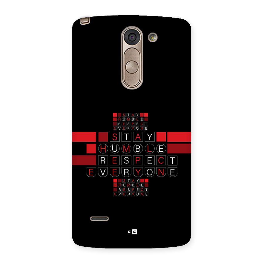 Humble Respect Back Case for LG G3 Stylus