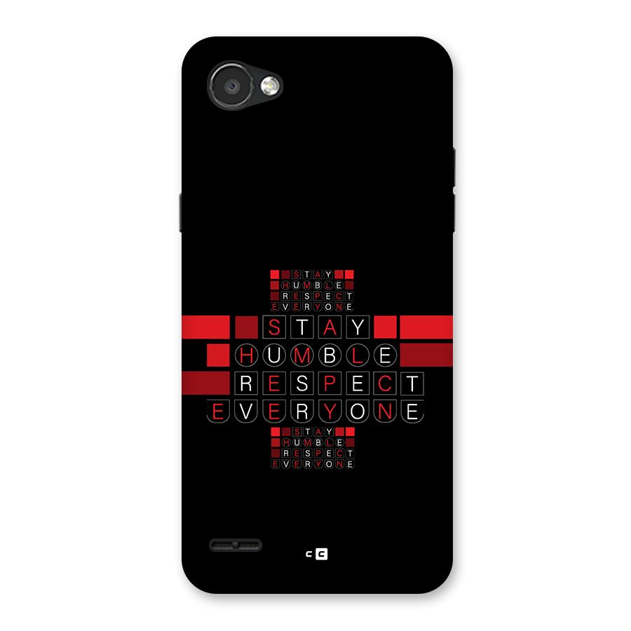 Humble Respect Back Case for LG Q6