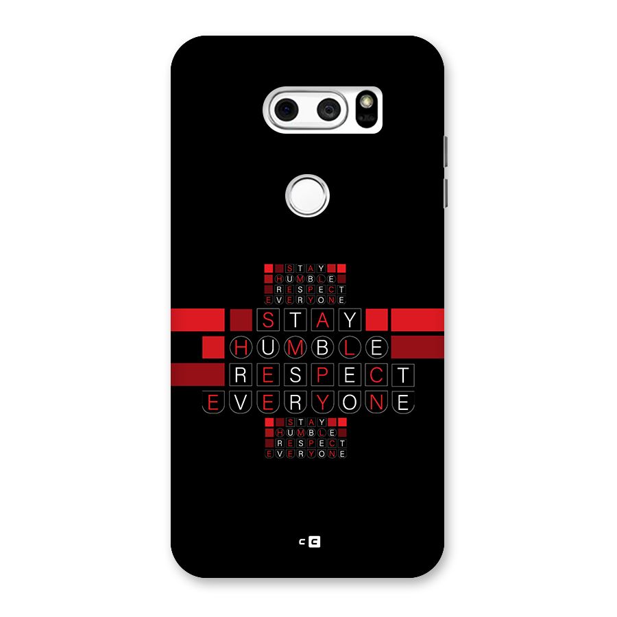 Humble Respect Back Case for LG V30