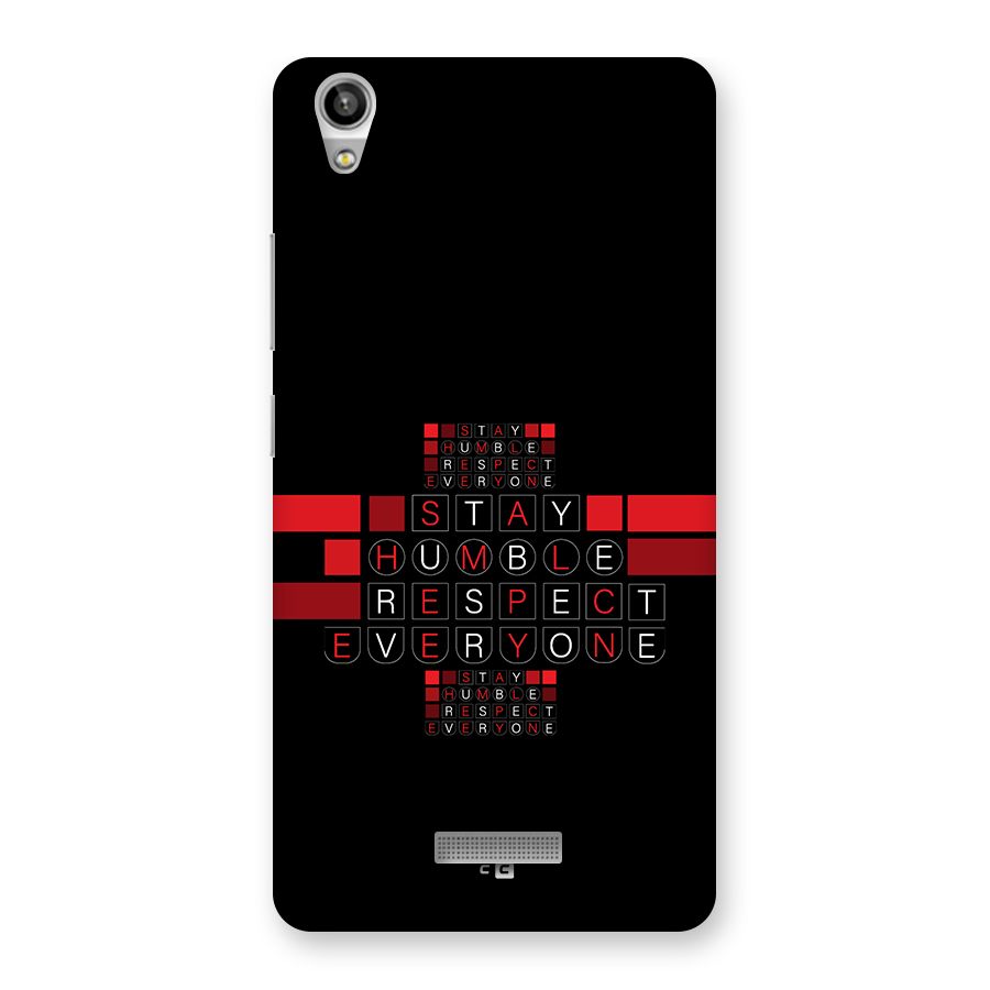 Humble Respect Back Case for Lava Pixel V1