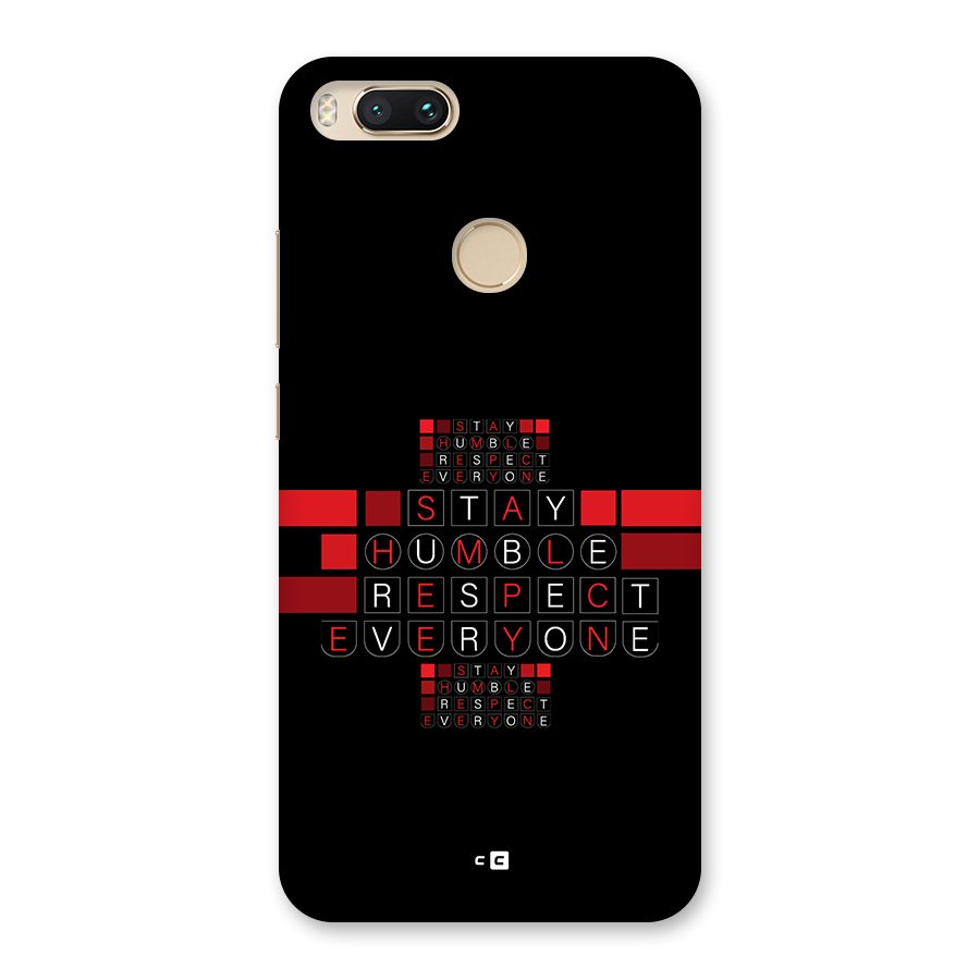 Humble Respect Back Case for Mi A1