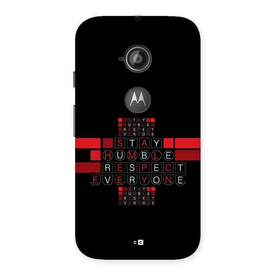 Humble Respect Back Case for Moto E 2nd Gen