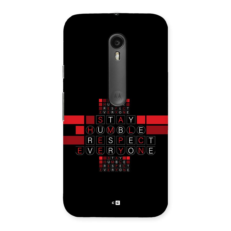Humble Respect Back Case for Moto G3