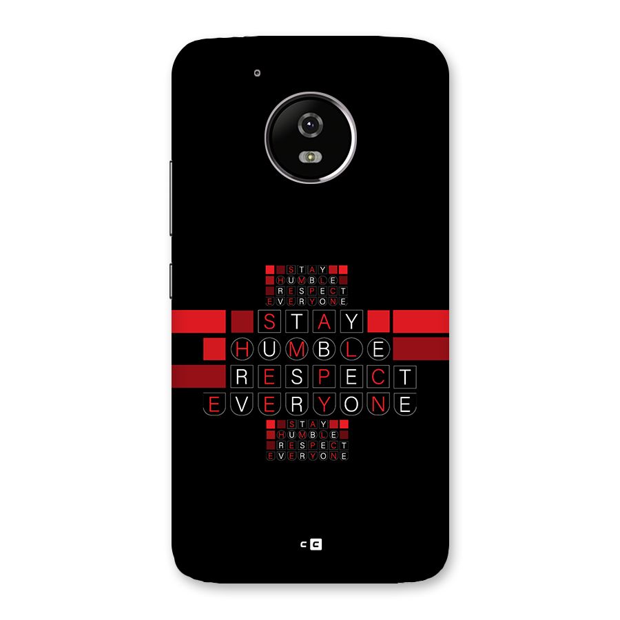 Humble Respect Back Case for Moto G5