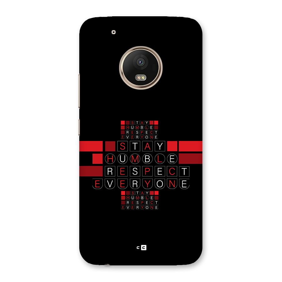 Humble Respect Back Case for Moto G5 Plus