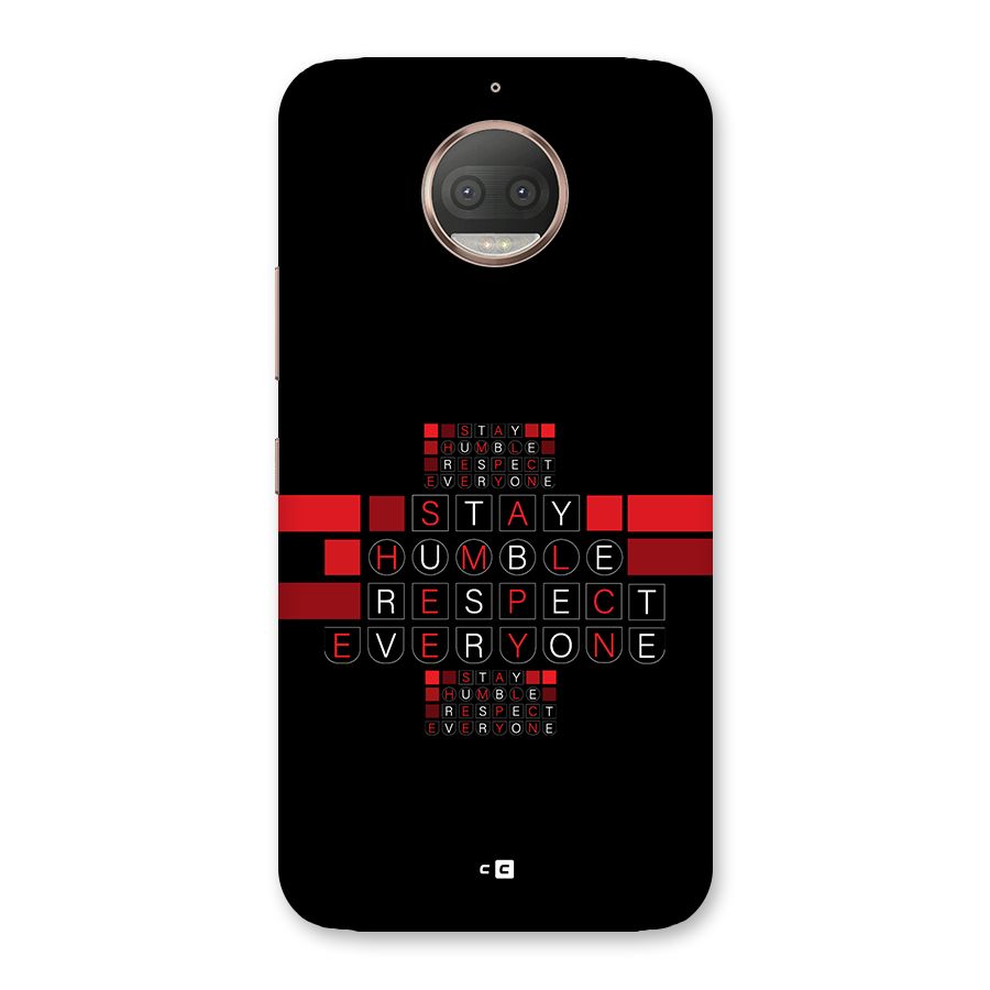Humble Respect Back Case for Moto G5s Plus
