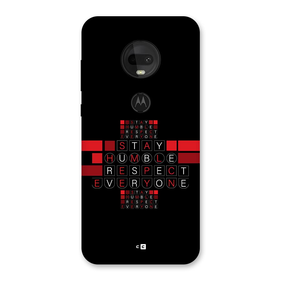 Humble Respect Back Case for Moto G7