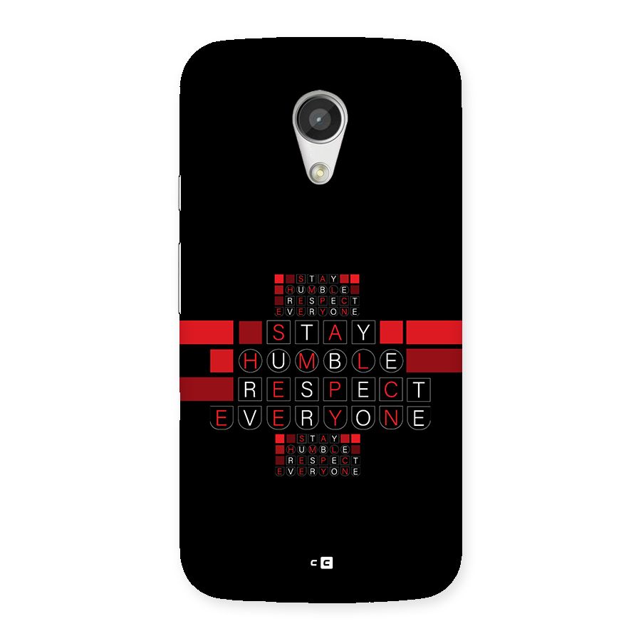 Humble Respect Back Case for Moto G 2nd Gen