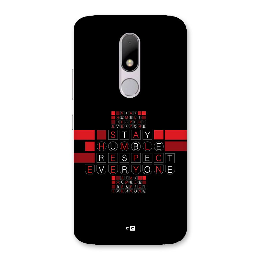 Humble Respect Back Case for Moto M