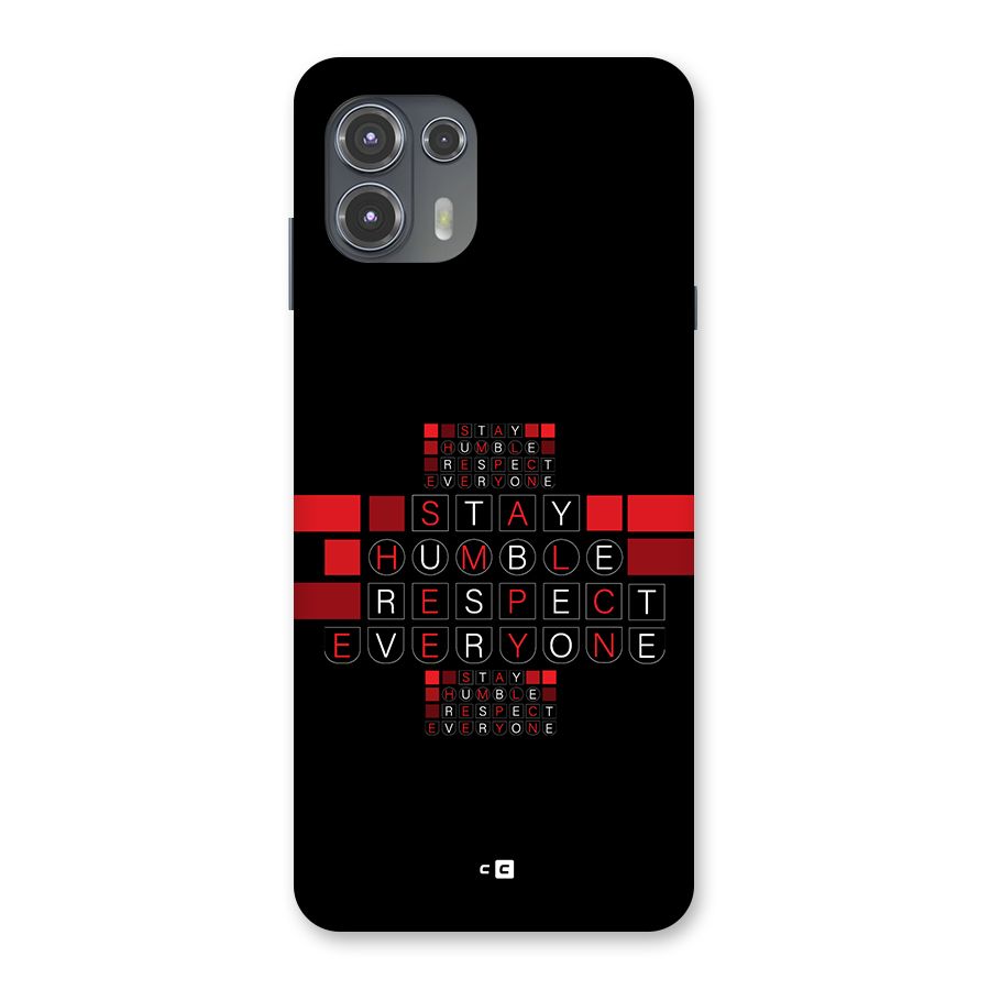 Humble Respect Back Case for Motorola Edge 20 Fusion