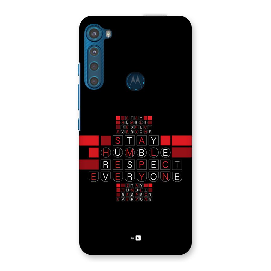 Humble Respect Back Case for Motorola One Fusion Plus