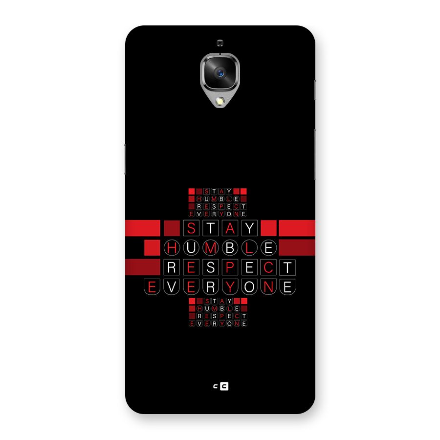 Humble Respect Back Case for OnePlus 3