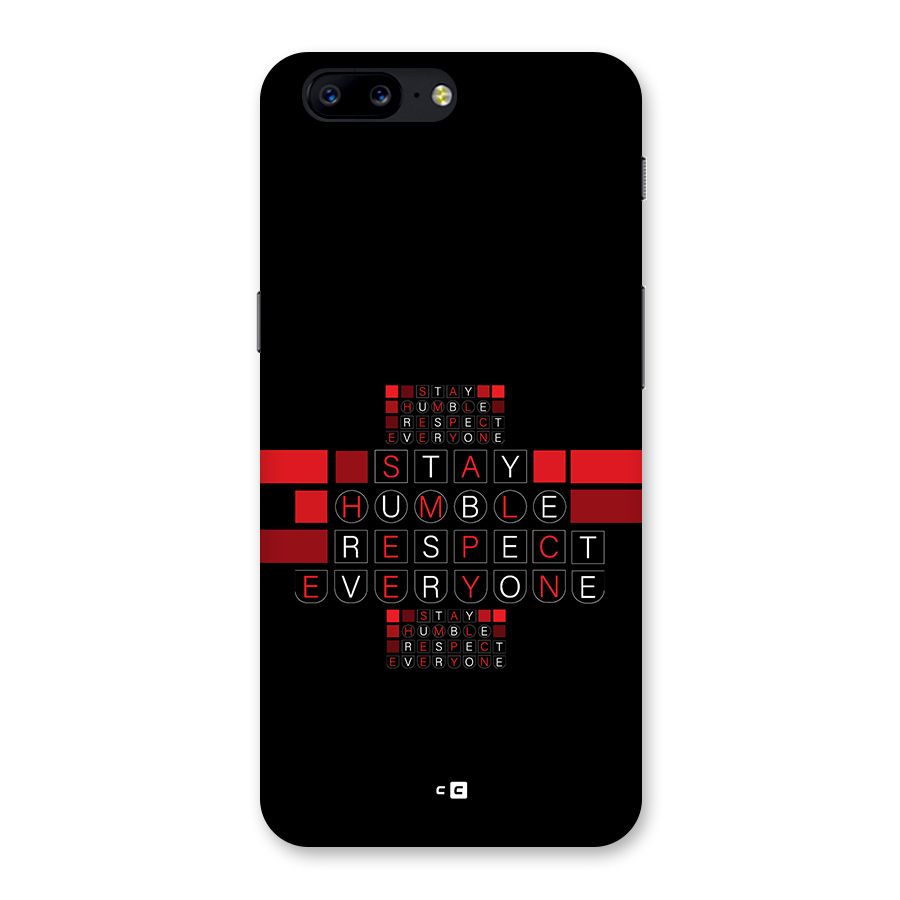 Humble Respect Back Case for OnePlus 5