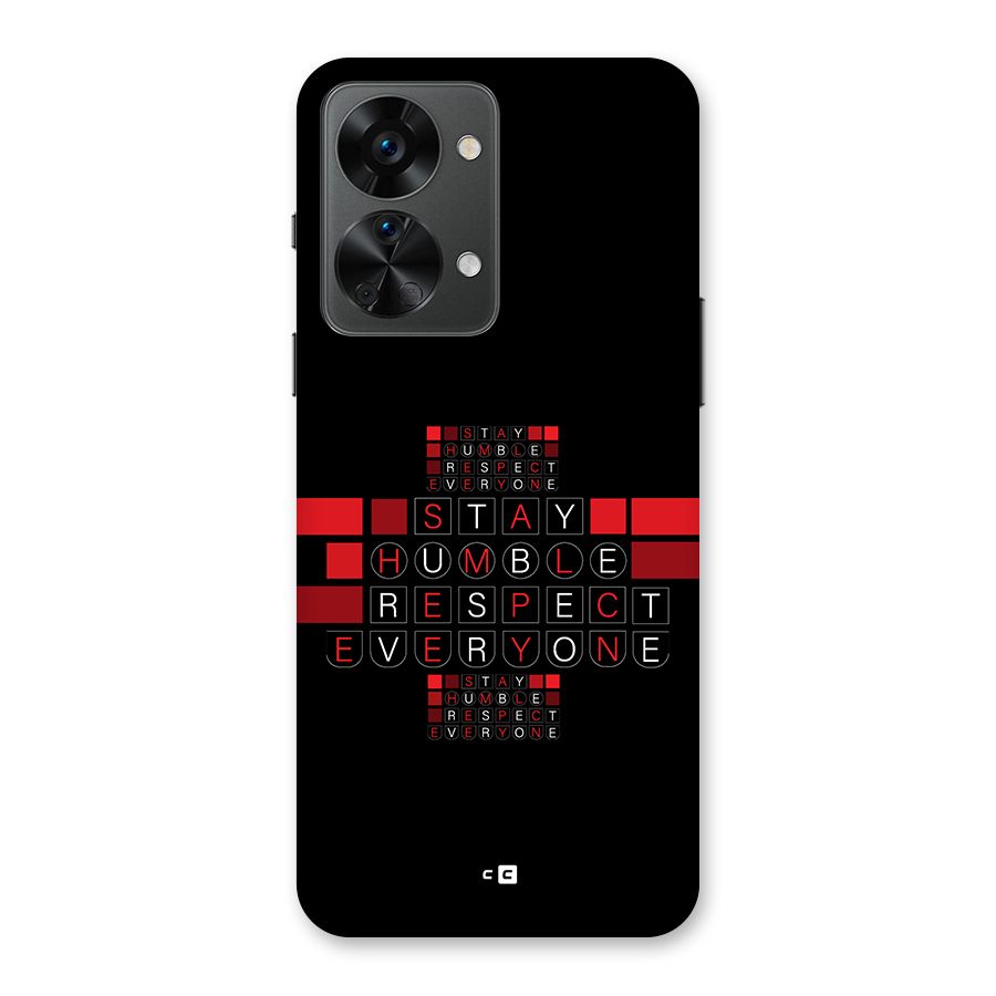 Humble Respect Back Case for OnePlus Nord 2T