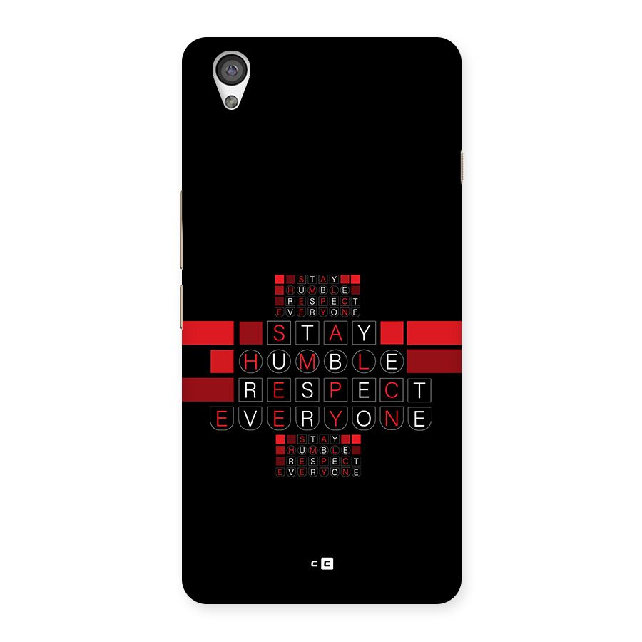Humble Respect Back Case for OnePlus X