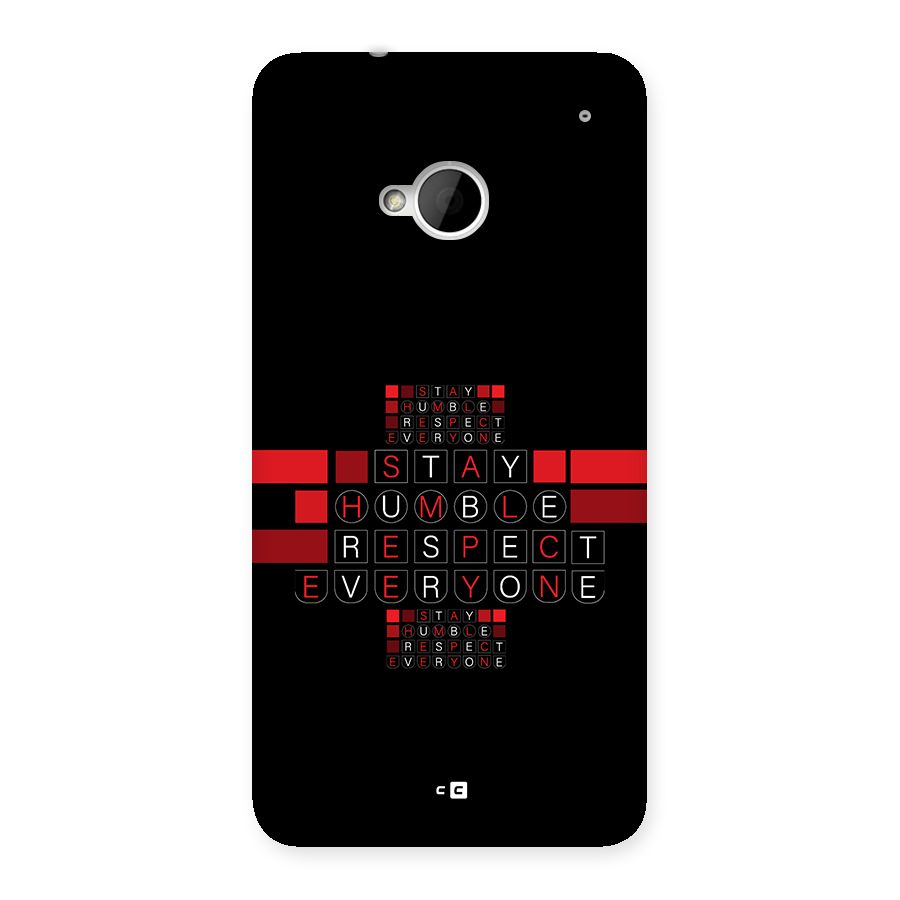 Humble Respect Back Case for One M7 (Single Sim)