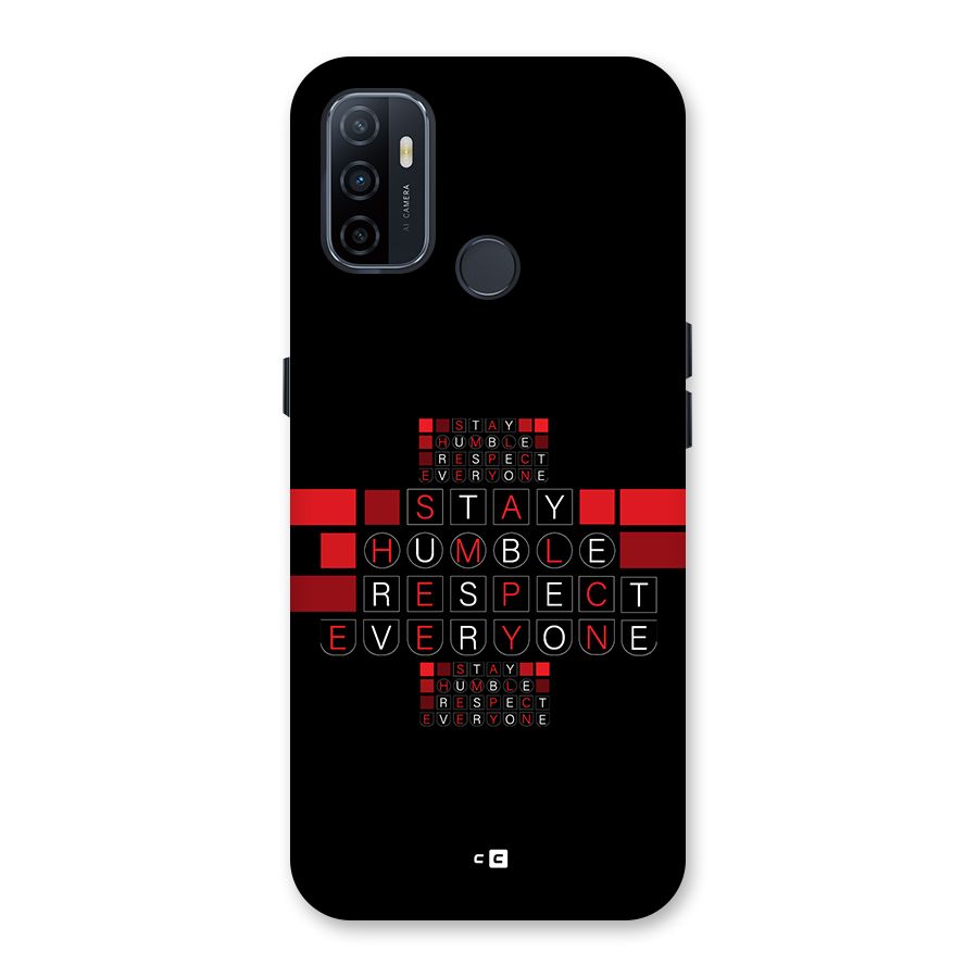 Humble Respect Back Case for Oppo A33 (2020)