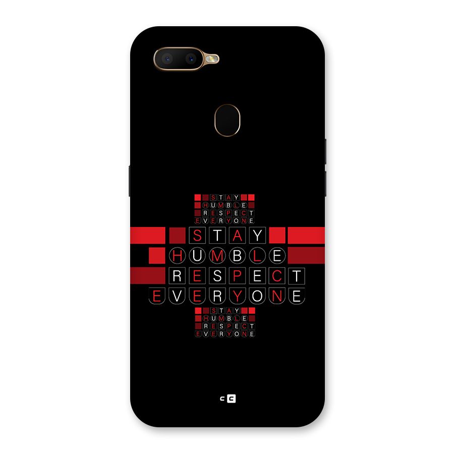 Humble Respect Back Case for Oppo A5s
