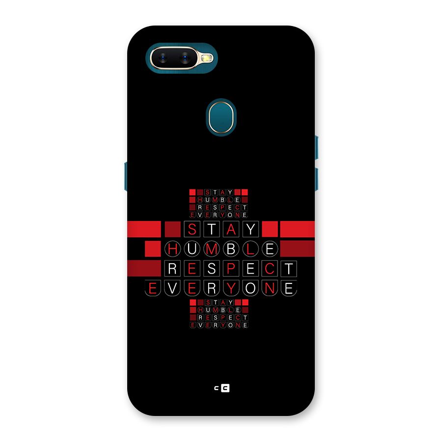 Humble Respect Back Case for Oppo A7