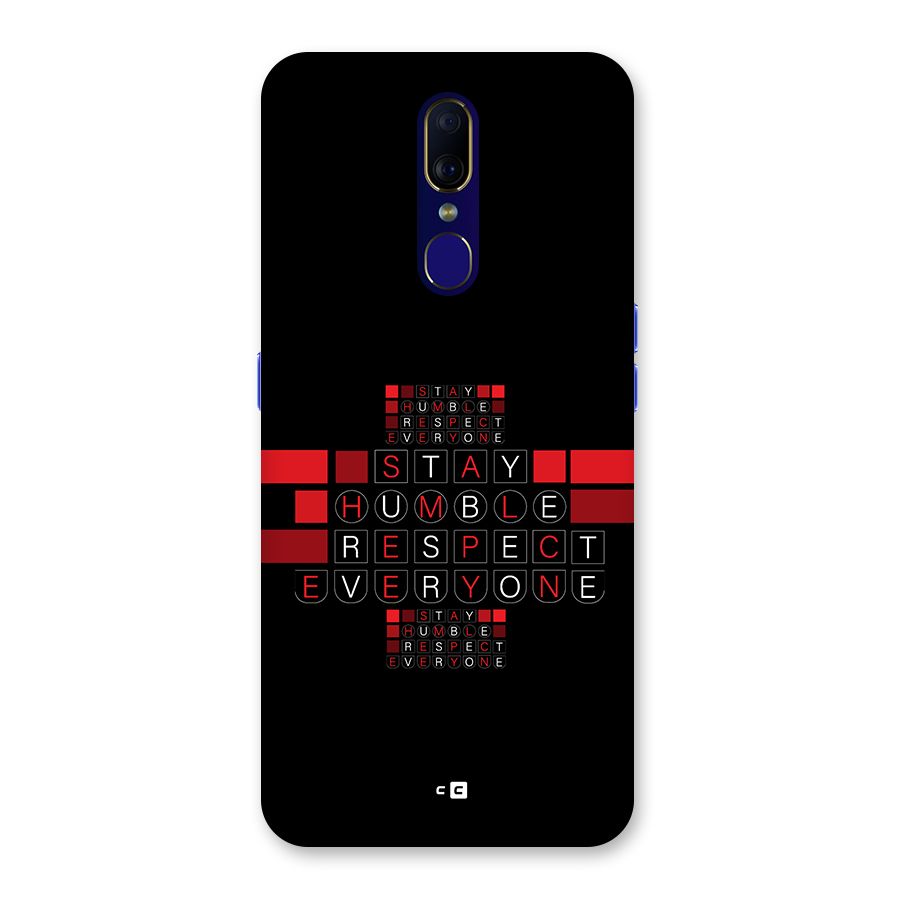 Humble Respect Back Case for Oppo A9