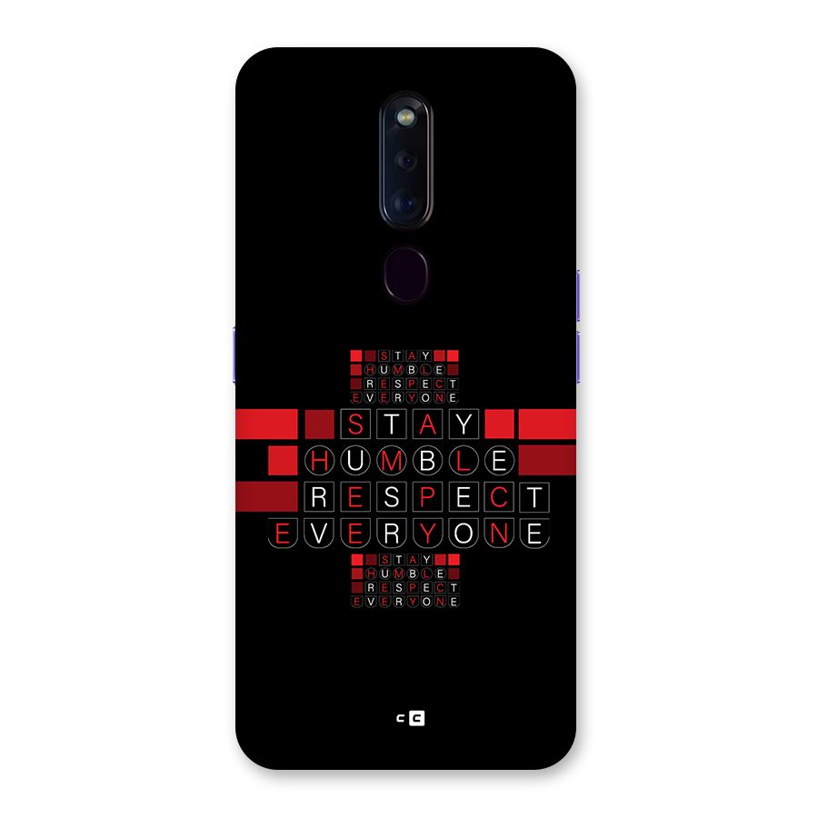 Humble Respect Back Case for Oppo F11 Pro