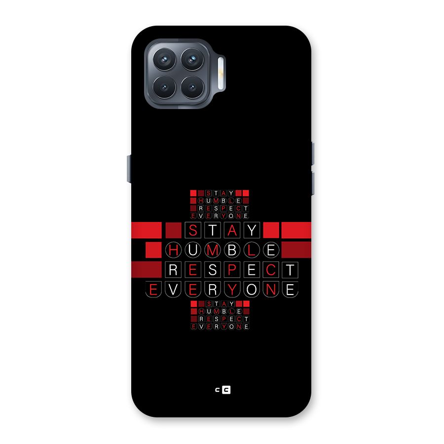 Humble Respect Back Case for Oppo F17 Pro