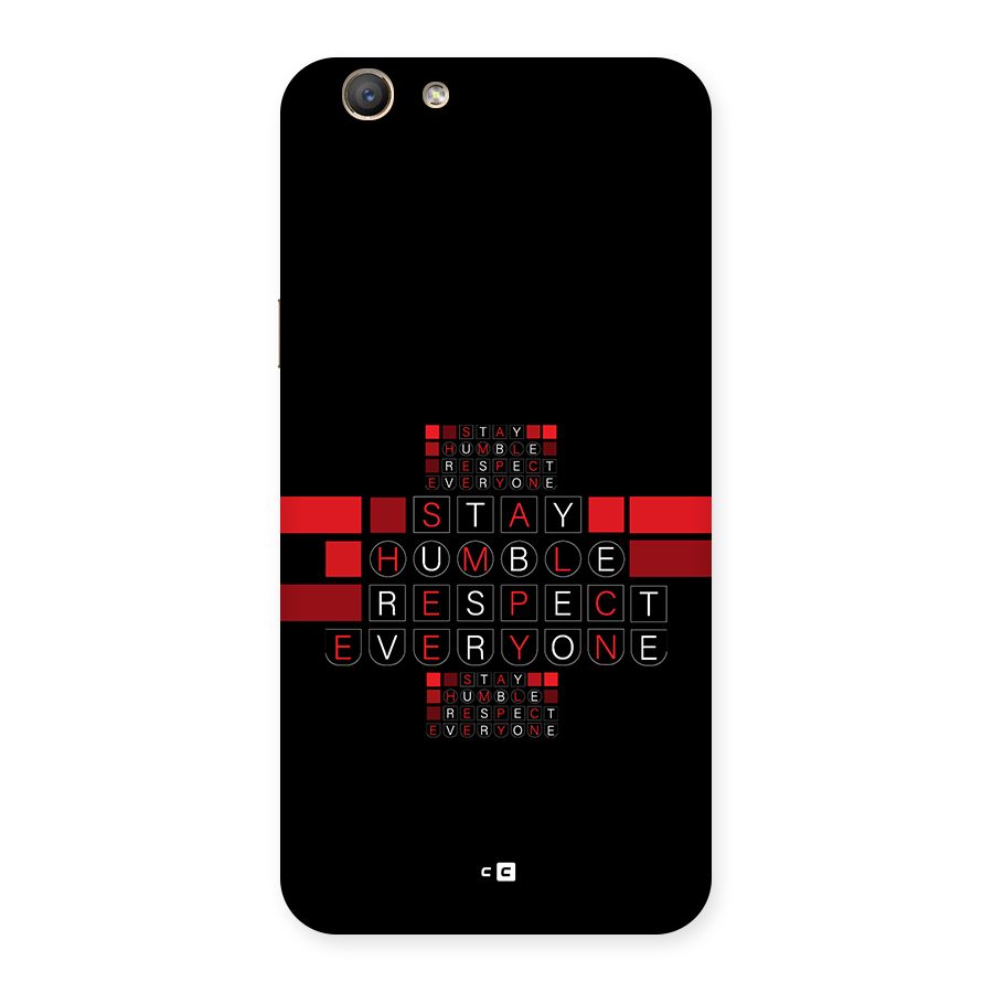 Humble Respect Back Case for Oppo F1s