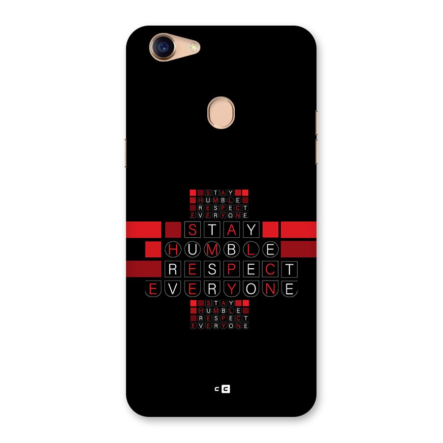 Humble Respect Back Case for Oppo F5