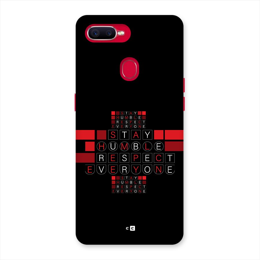 Humble Respect Back Case for Oppo F9 Pro