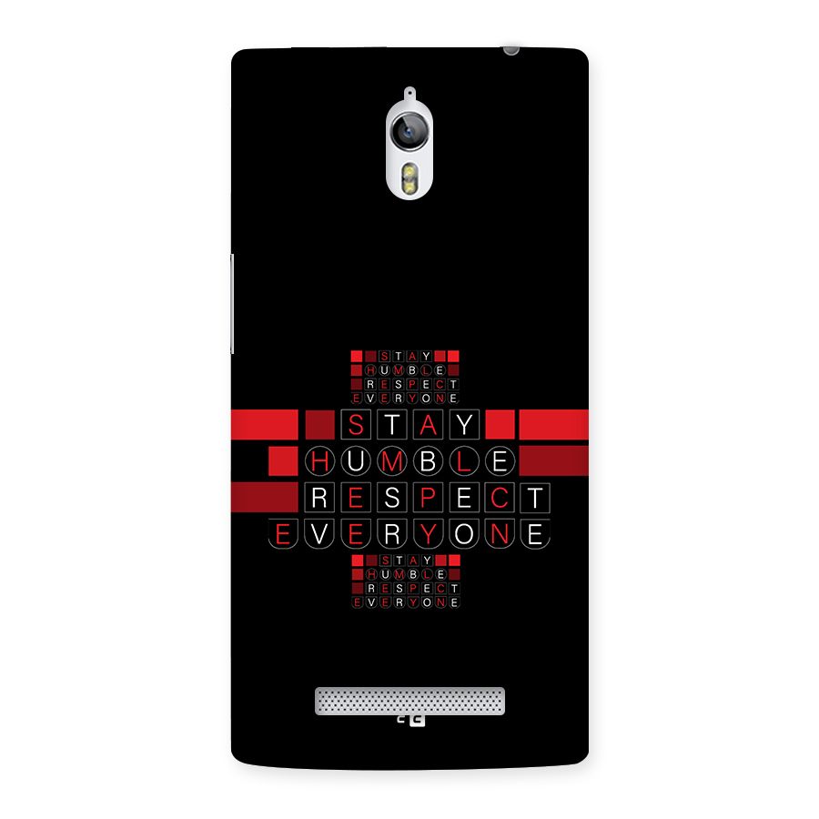 Humble Respect Back Case for Oppo Find 7