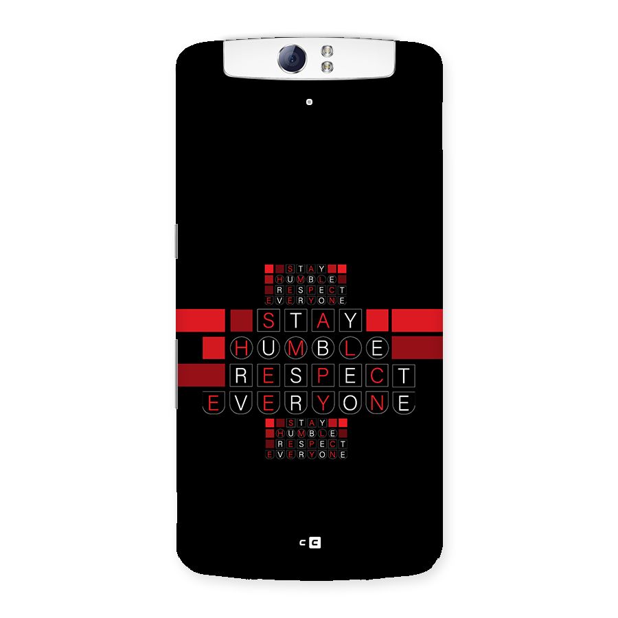 Humble Respect Back Case for Oppo N1