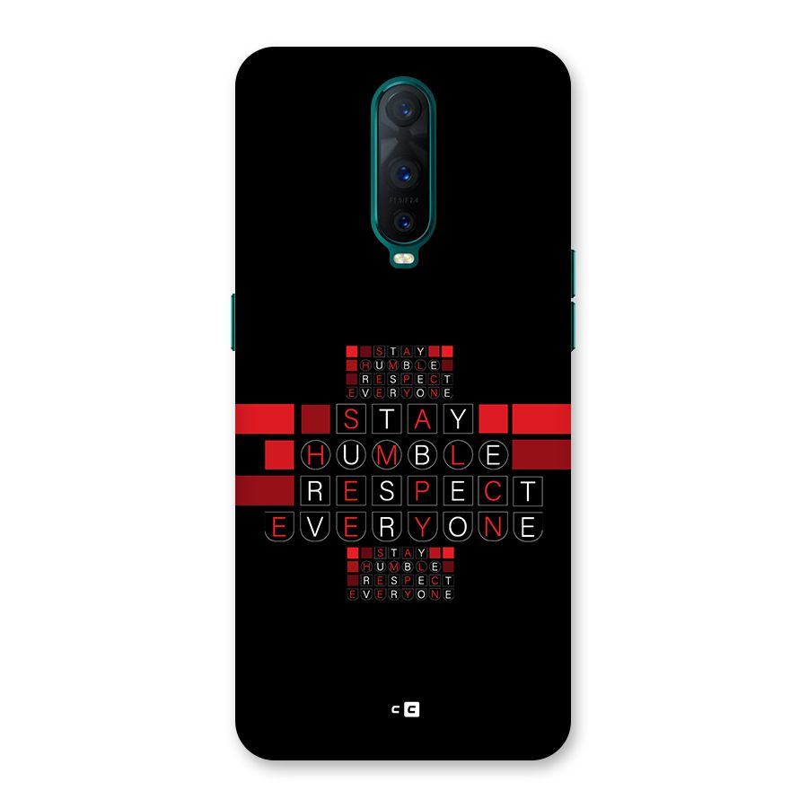 Humble Respect Back Case for Oppo R17 Pro