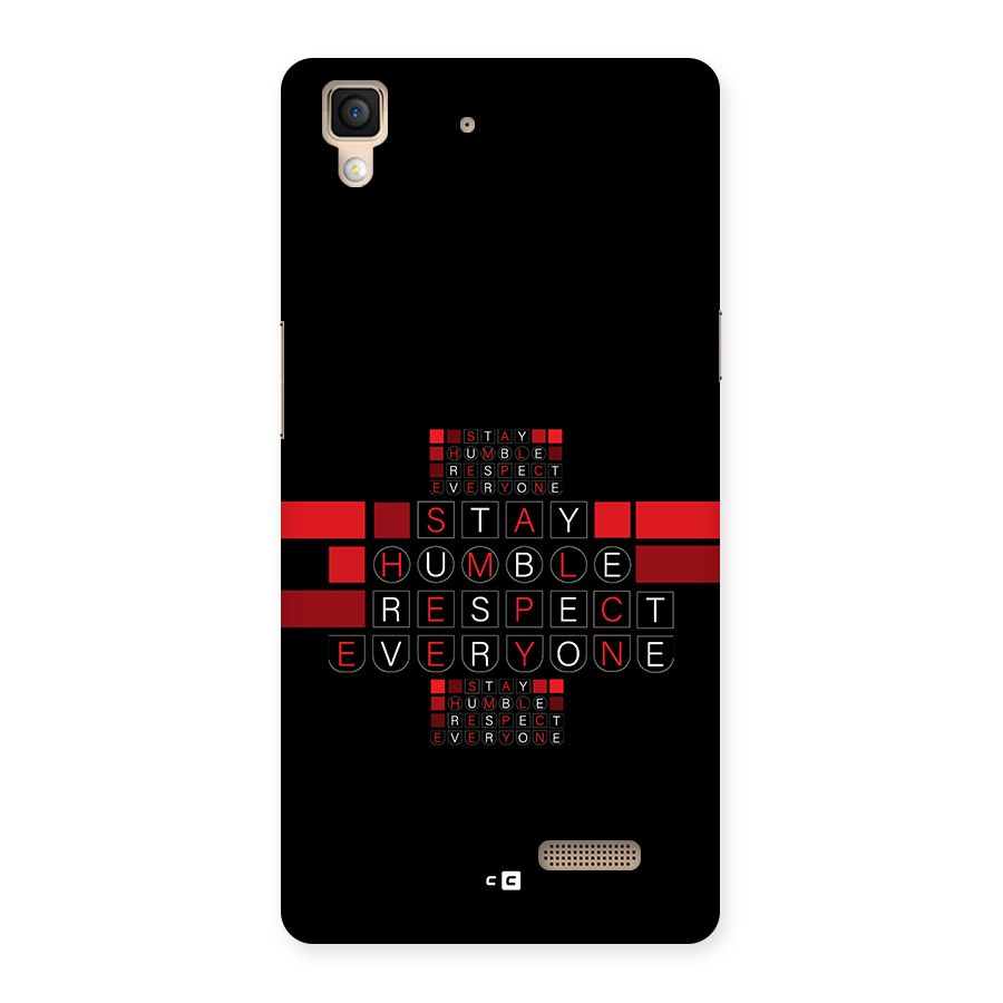 Humble Respect Back Case for Oppo R7