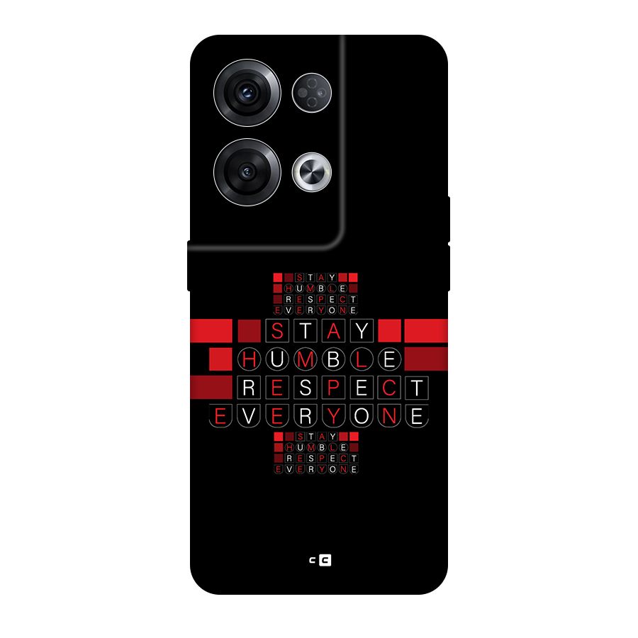 Humble Respect Back Case for Oppo Reno8 Pro 5G