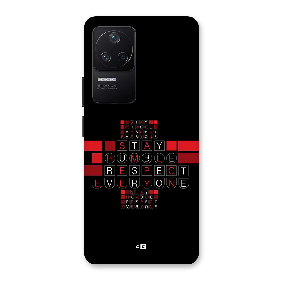 Humble Respect Back Case for Poco F4 5G