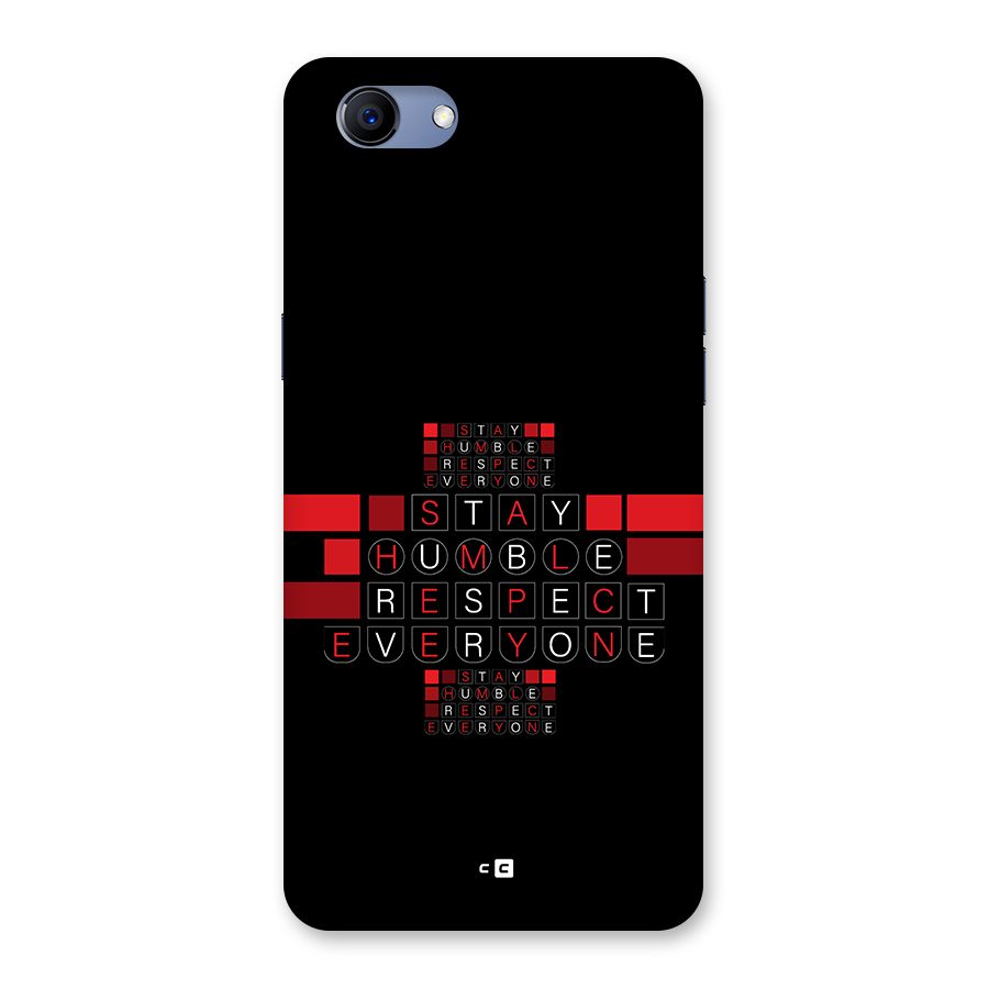 Humble Respect Back Case for Realme 1