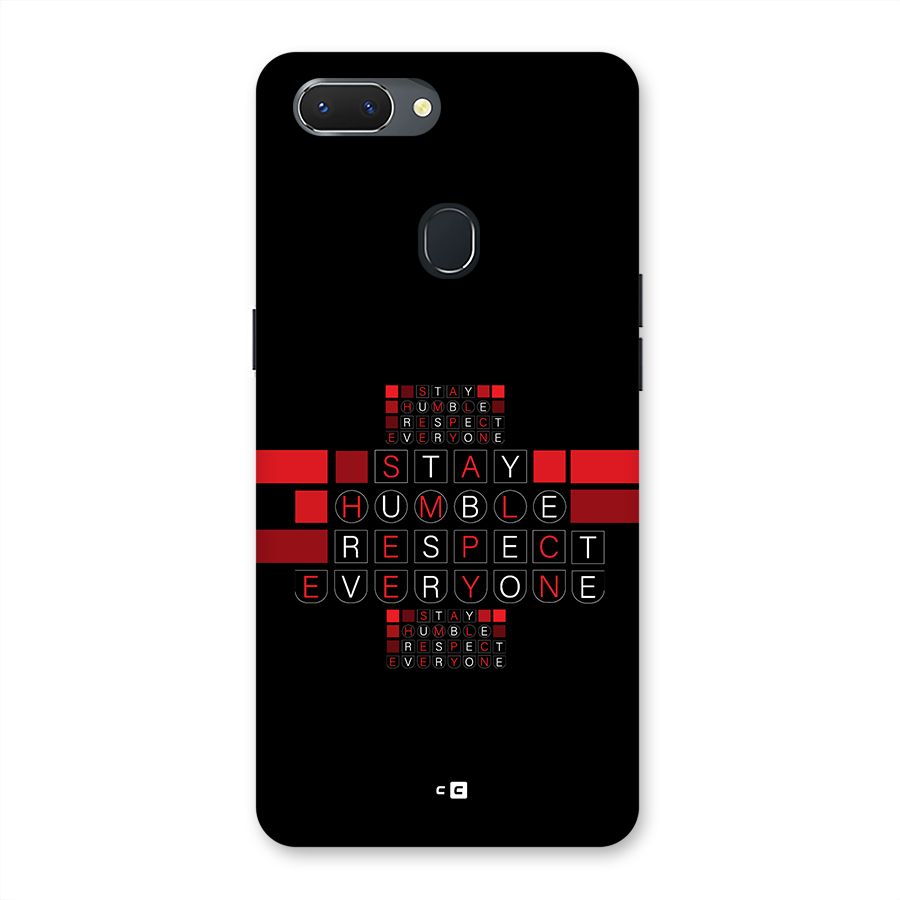 Humble Respect Back Case for Realme 2