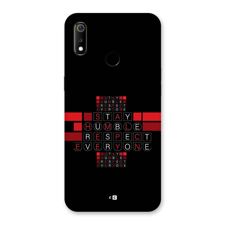 Humble Respect Back Case for Realme 3