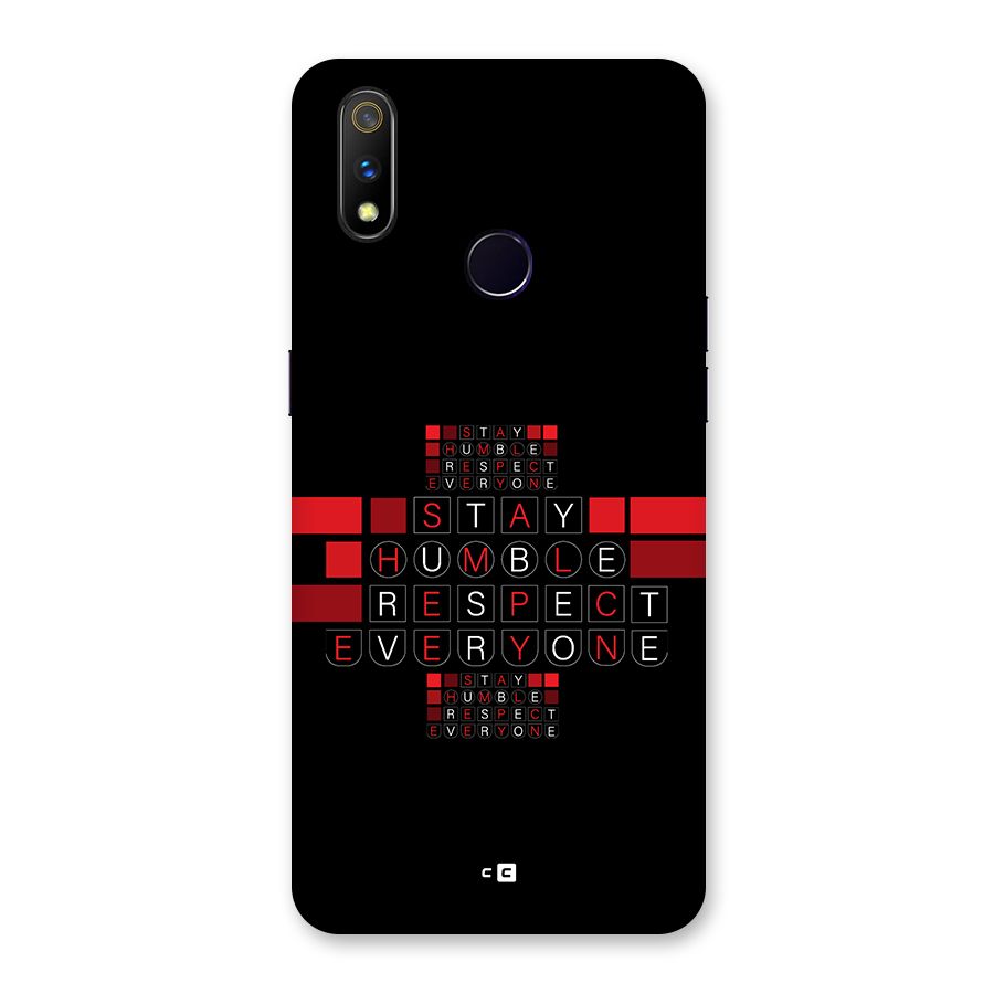 Humble Respect Back Case for Realme 3 Pro
