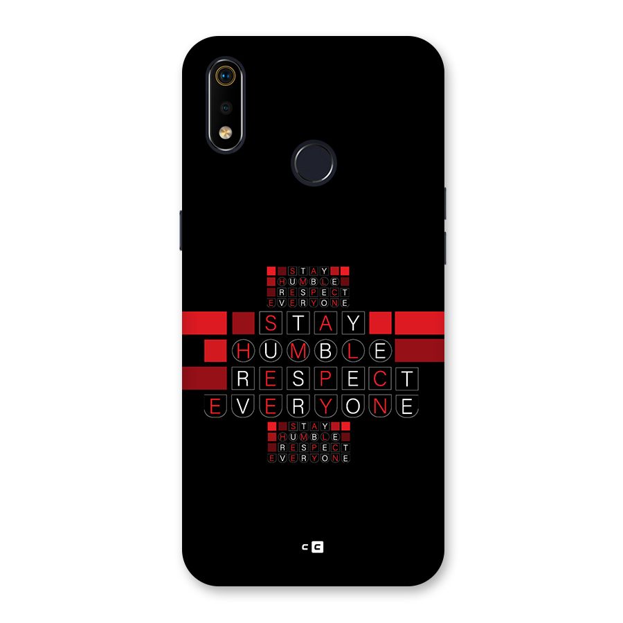 Humble Respect Back Case for Realme 3i