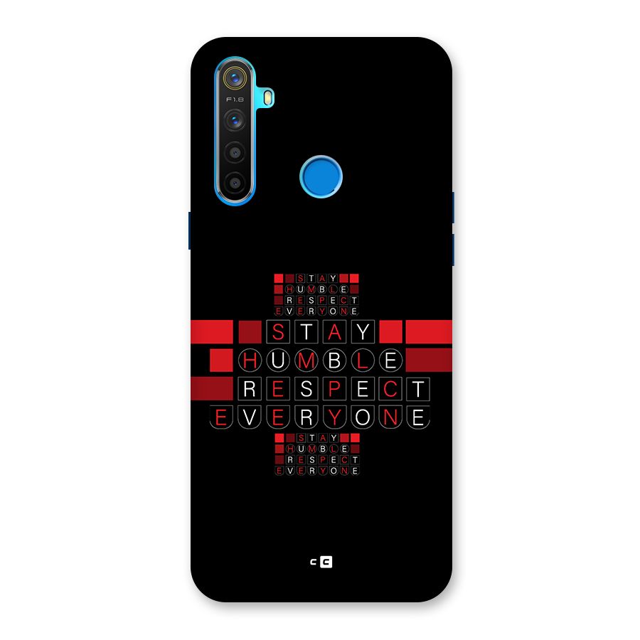 Humble Respect Back Case for Realme 5s