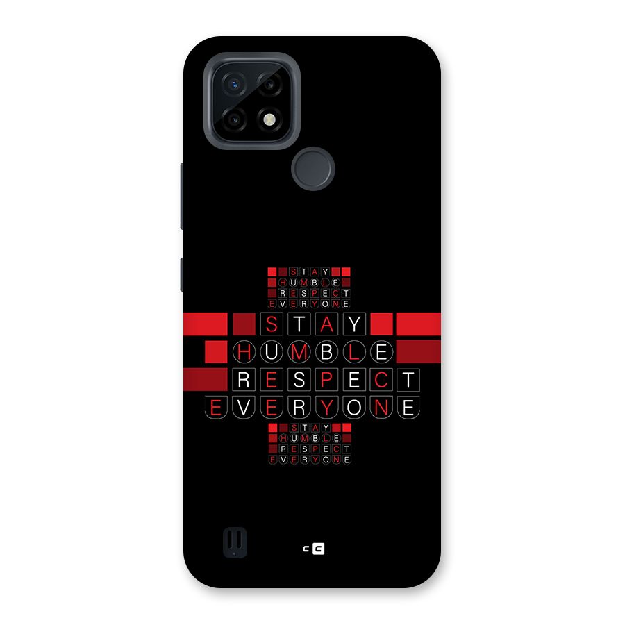 Humble Respect Back Case for Realme C21