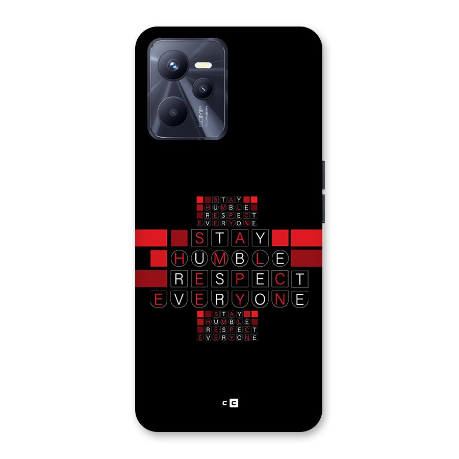 Humble Respect Back Case for Realme C35