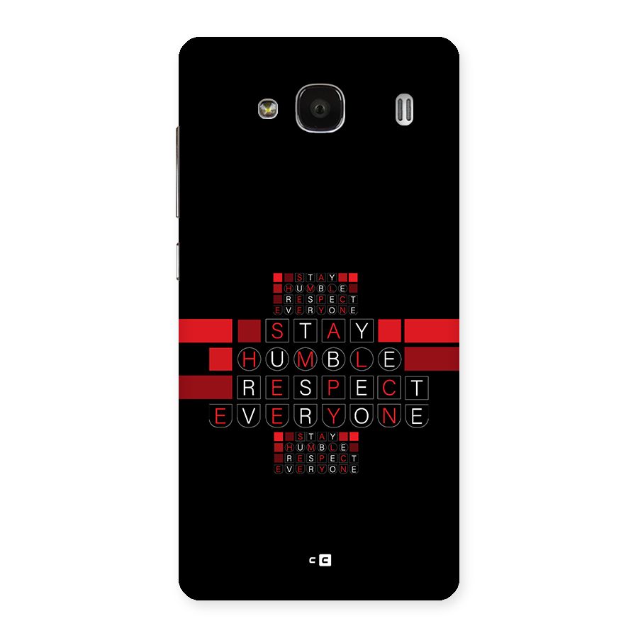 Humble Respect Back Case for Redmi 2