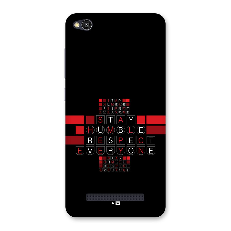 Humble Respect Back Case for Redmi 4A