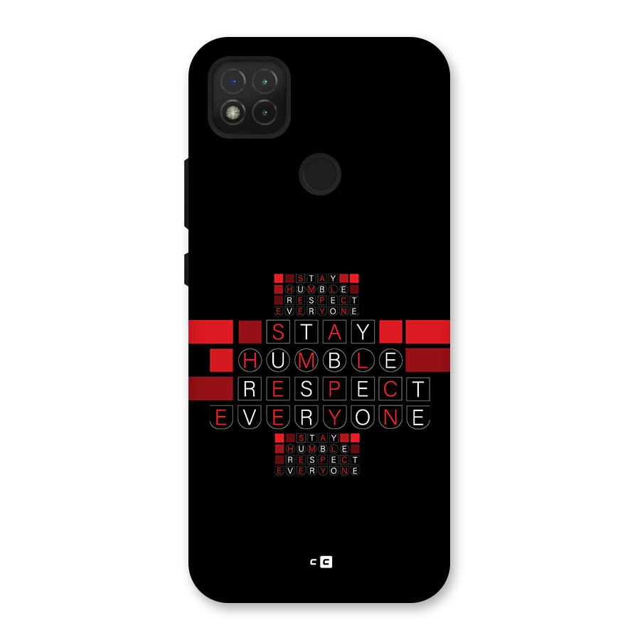 Humble Respect Back Case for Redmi 9 Activ